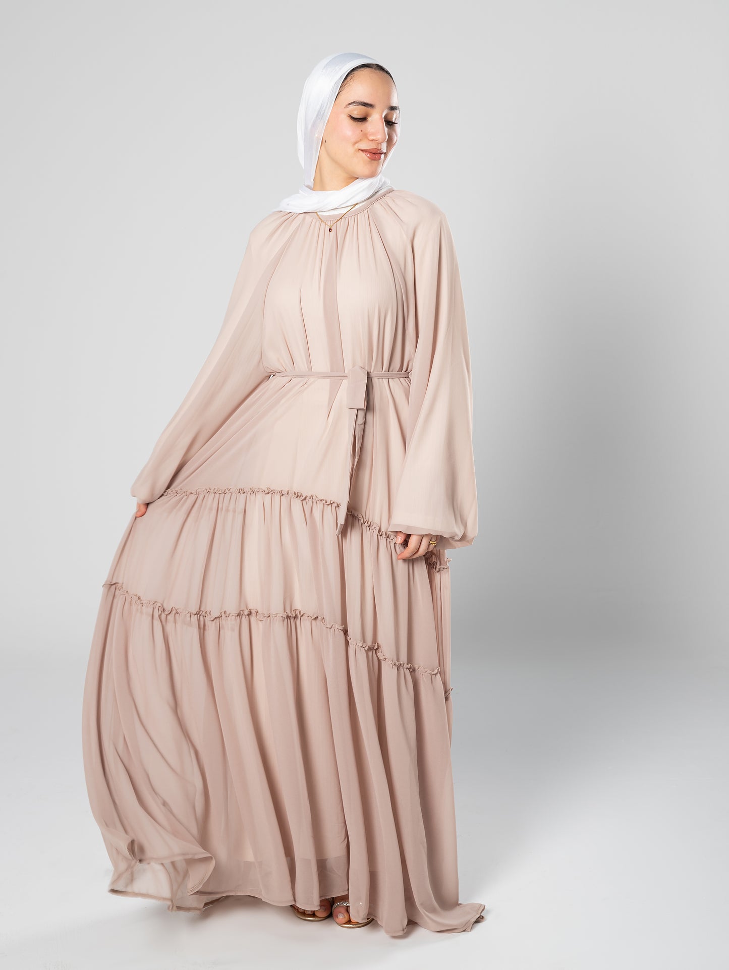 Serenity bloom chiffon dress