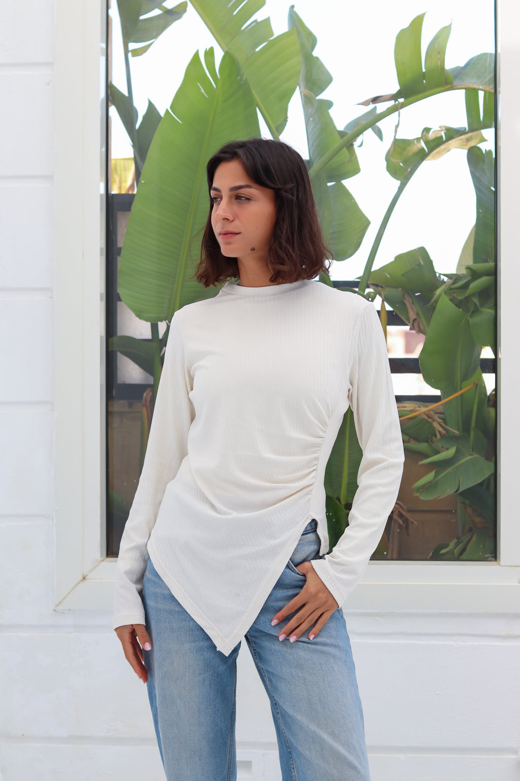 Aria top in white