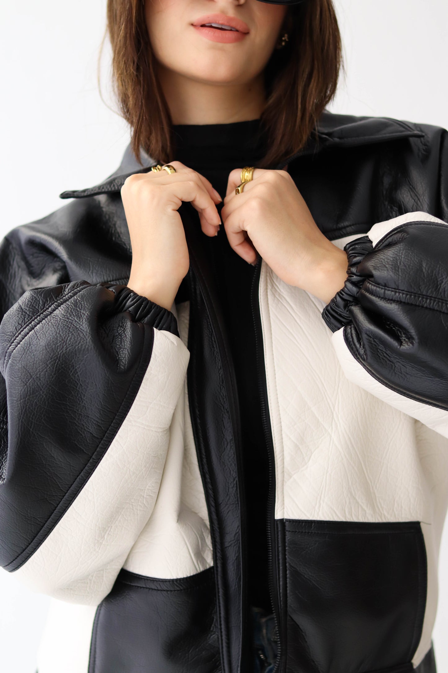 Biker Jacket in white