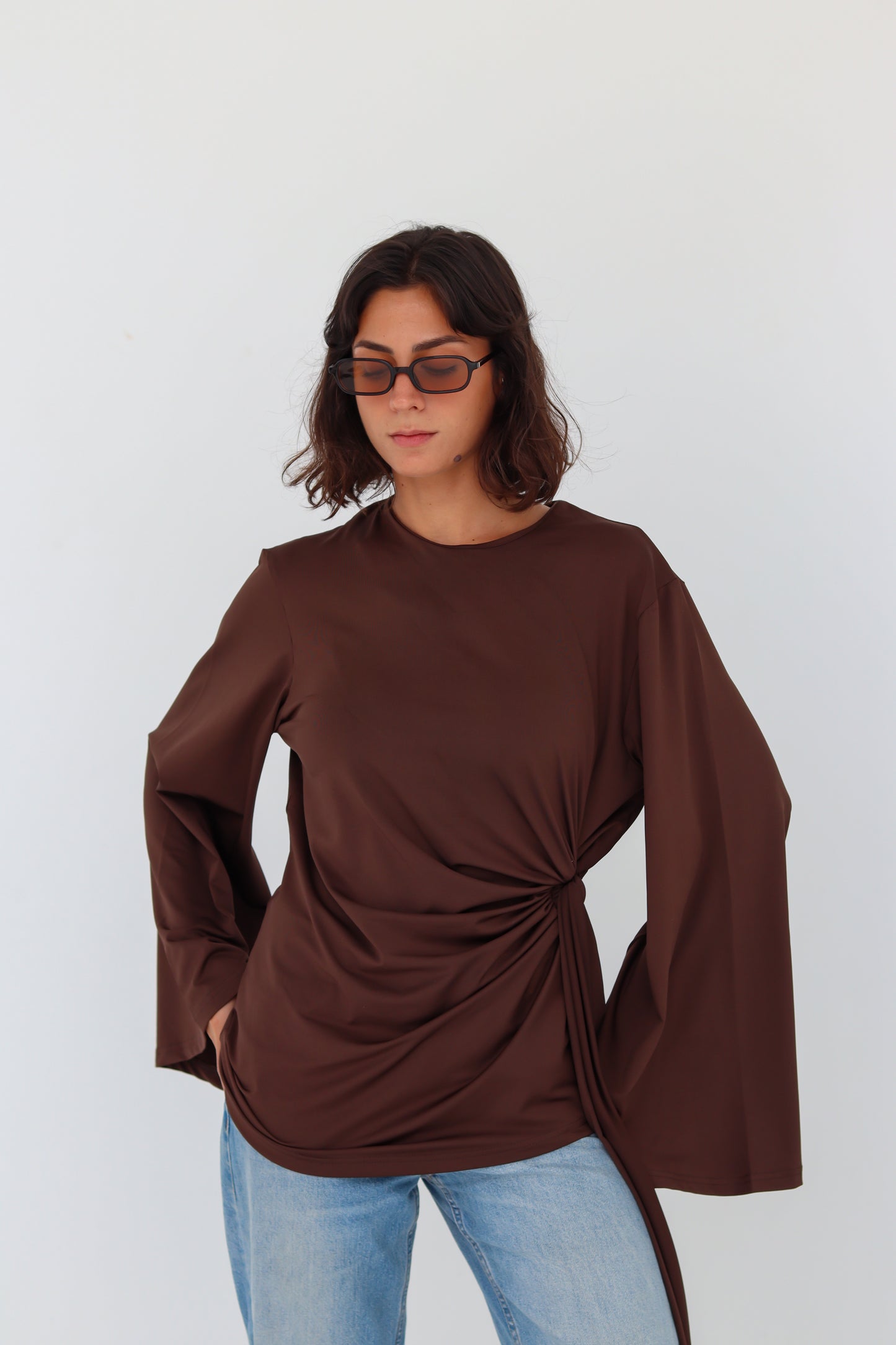 Mila Top in brown