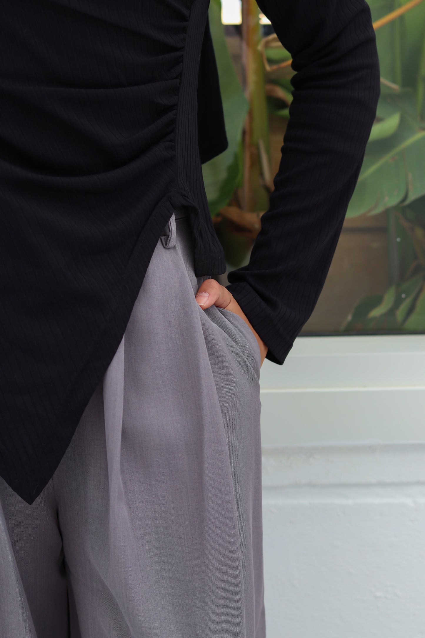 Aria top in black