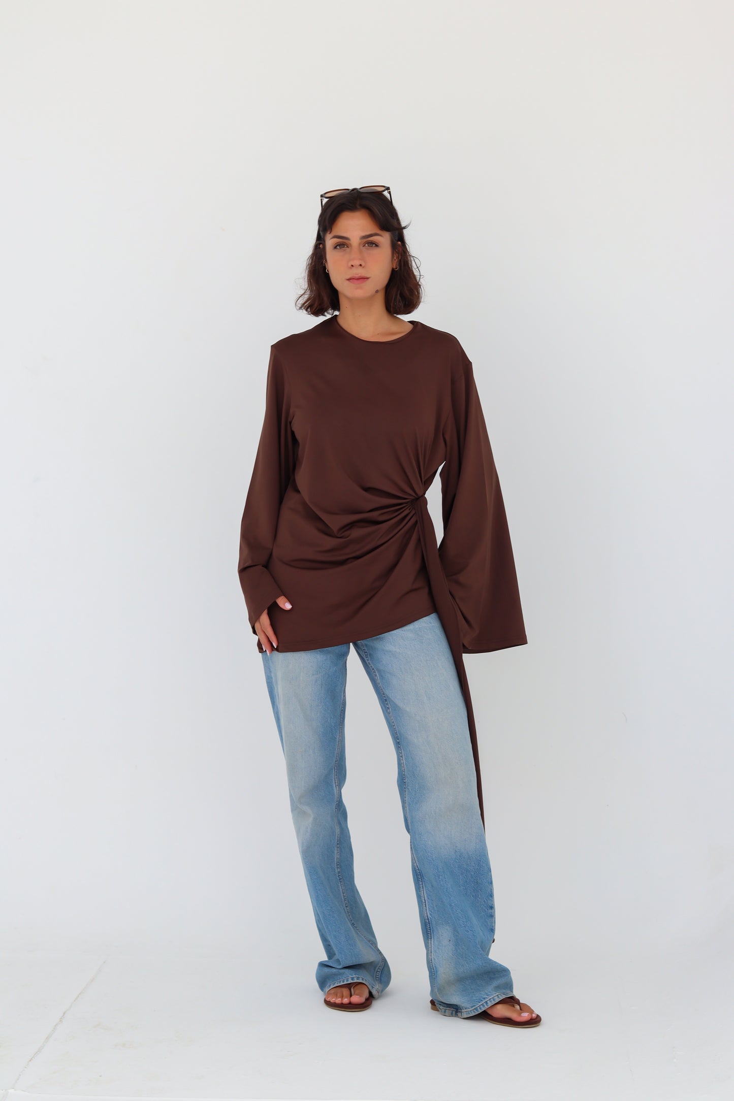 Mila Top in brown