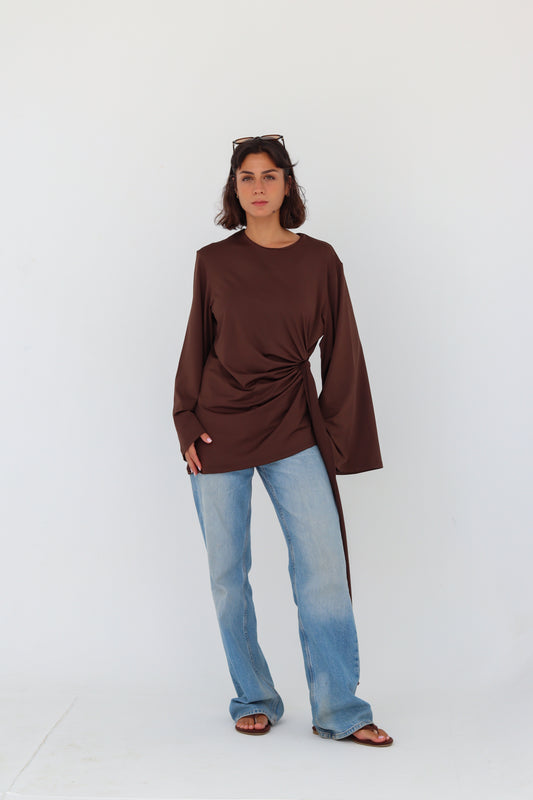 Mila Top in brown