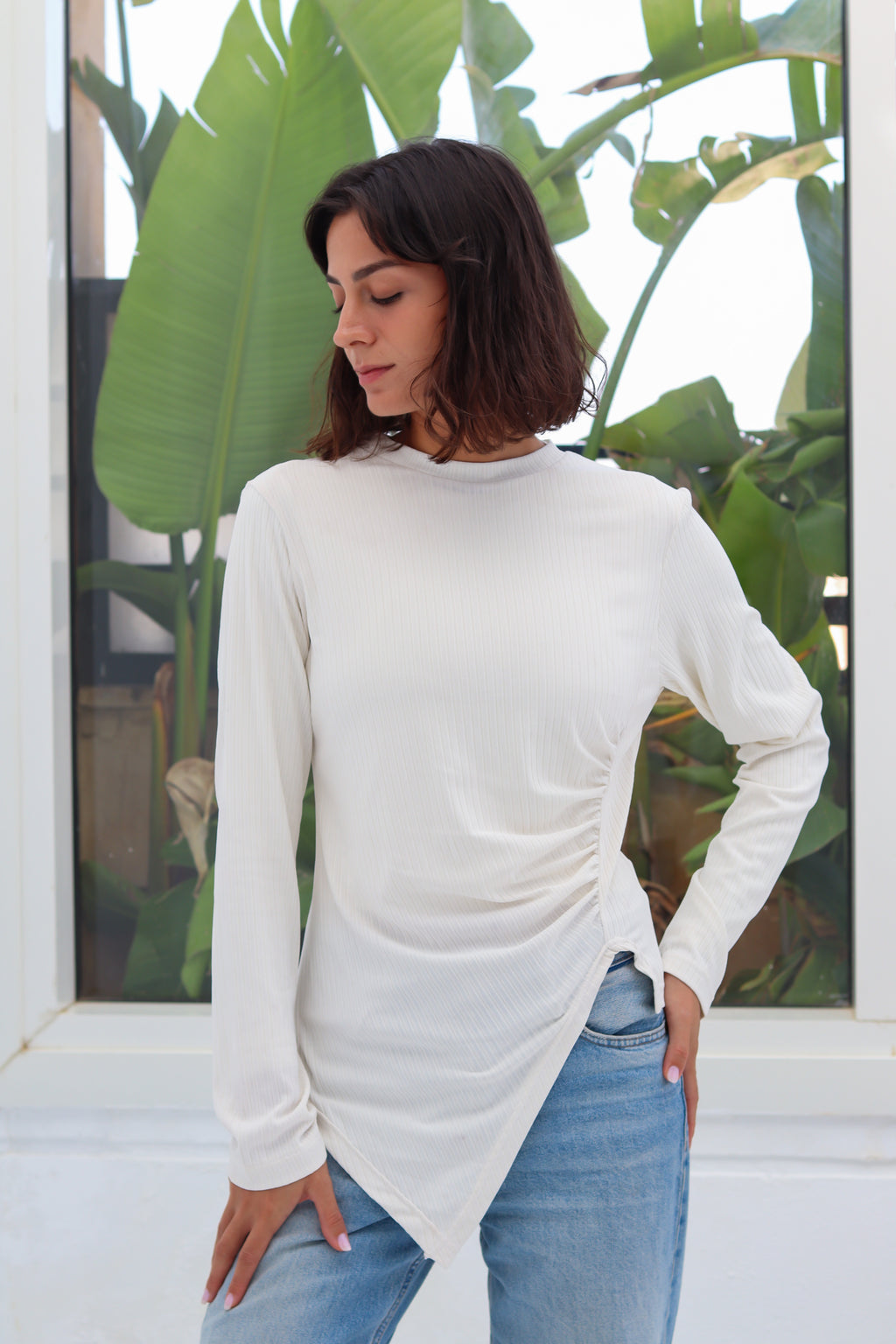 Aria top in white