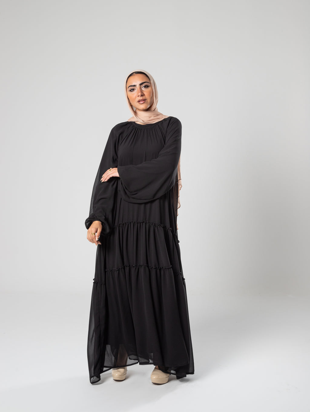 Serenity bloom chiffon dress