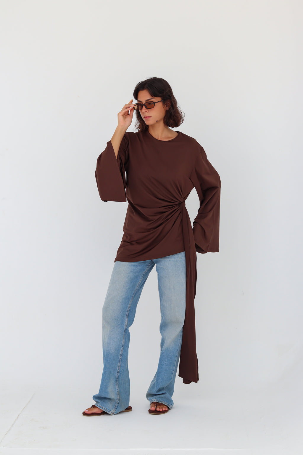Mila Top in brown
