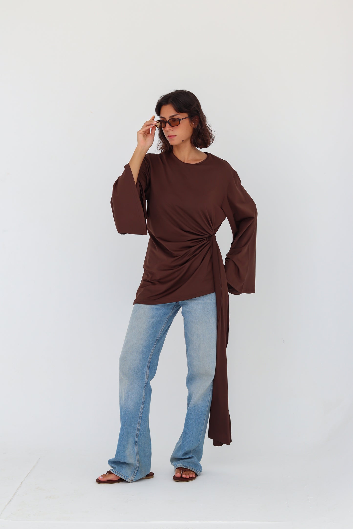 Mila Top in brown
