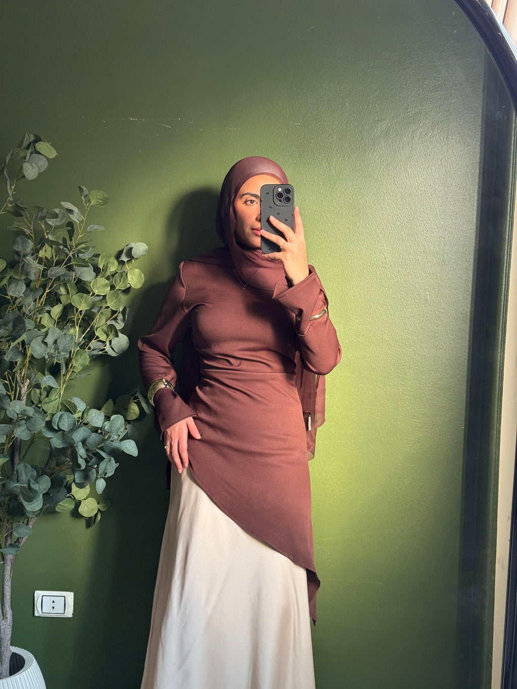 Zipper back blouse