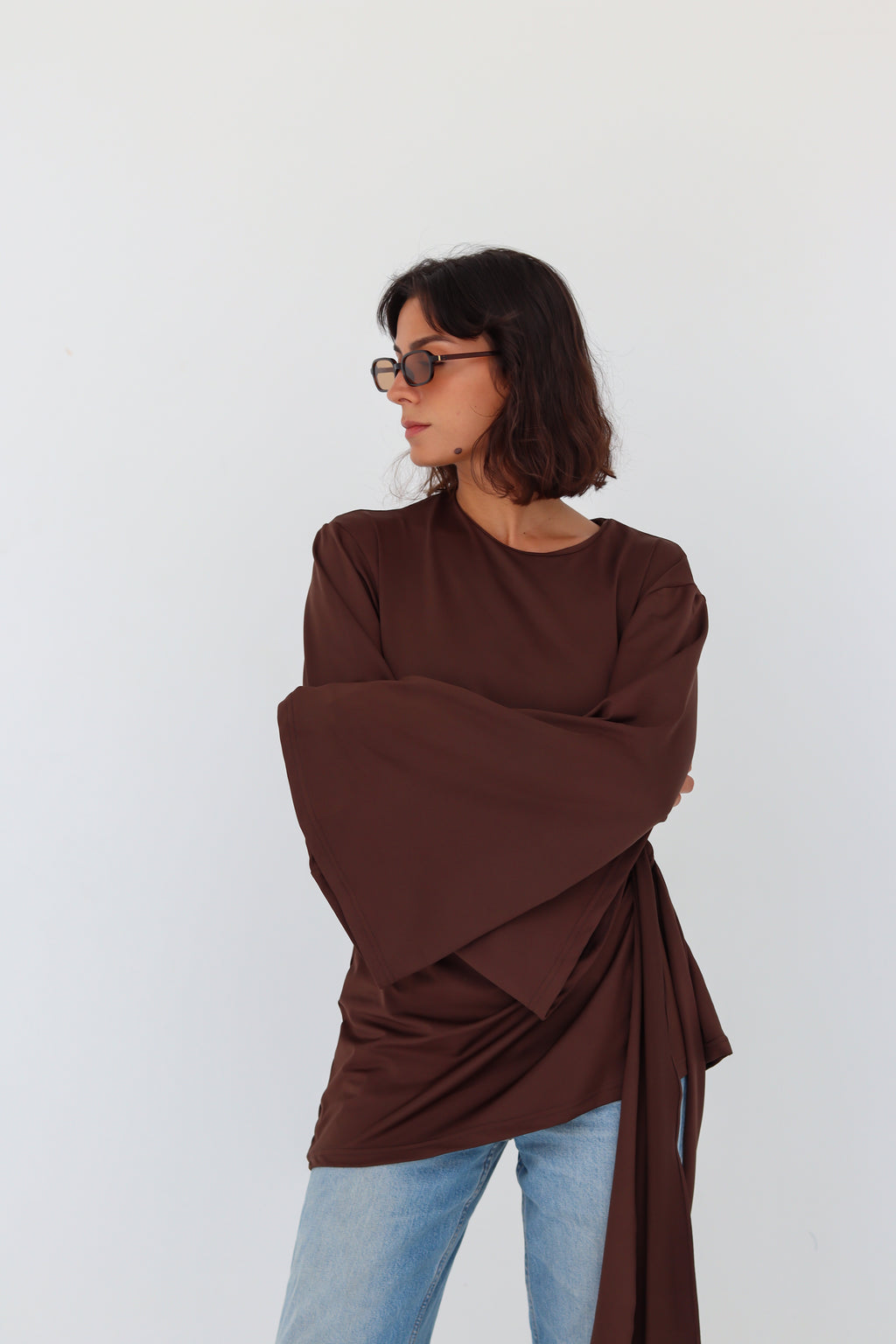 Mila Top in brown