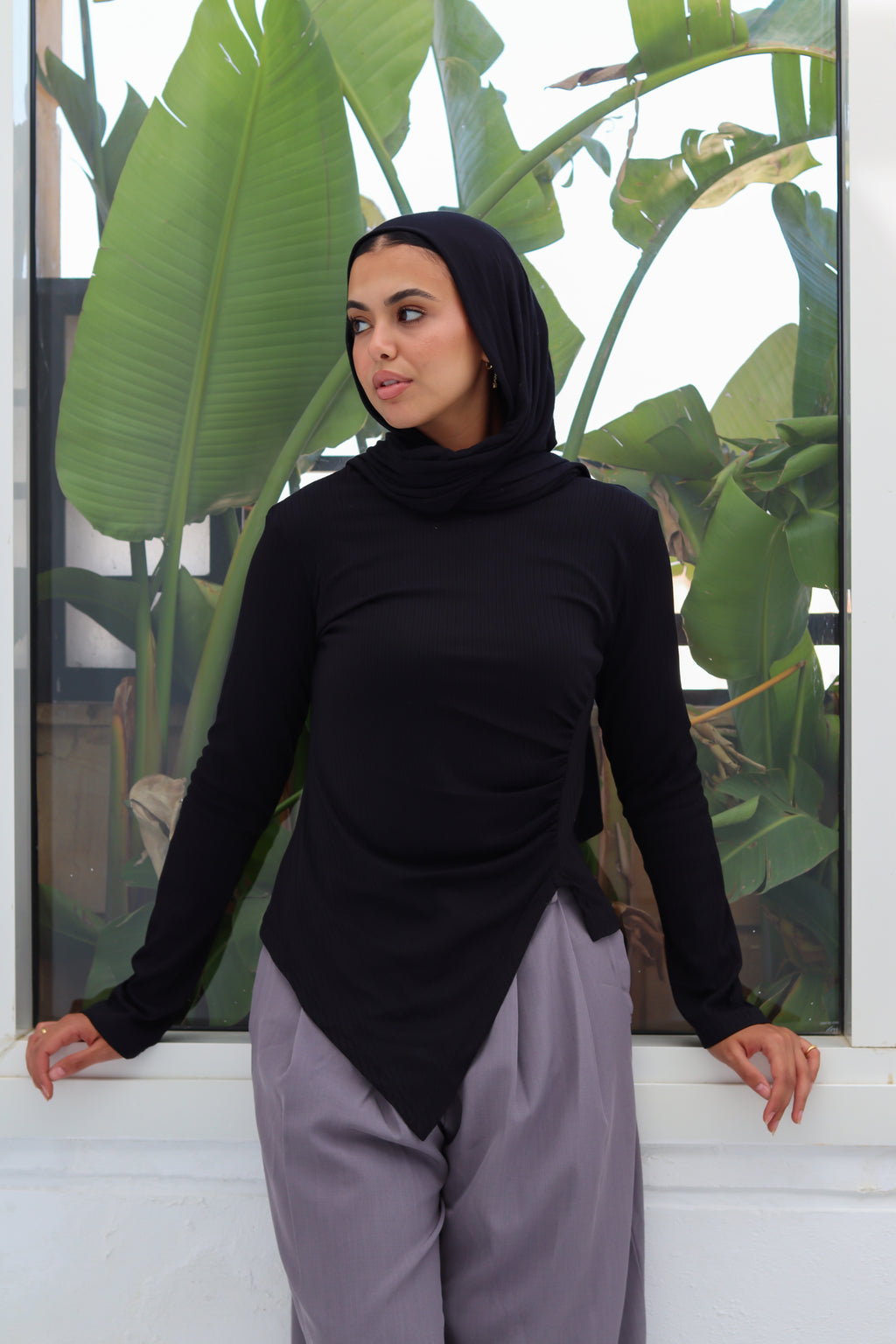 Aria top in black
