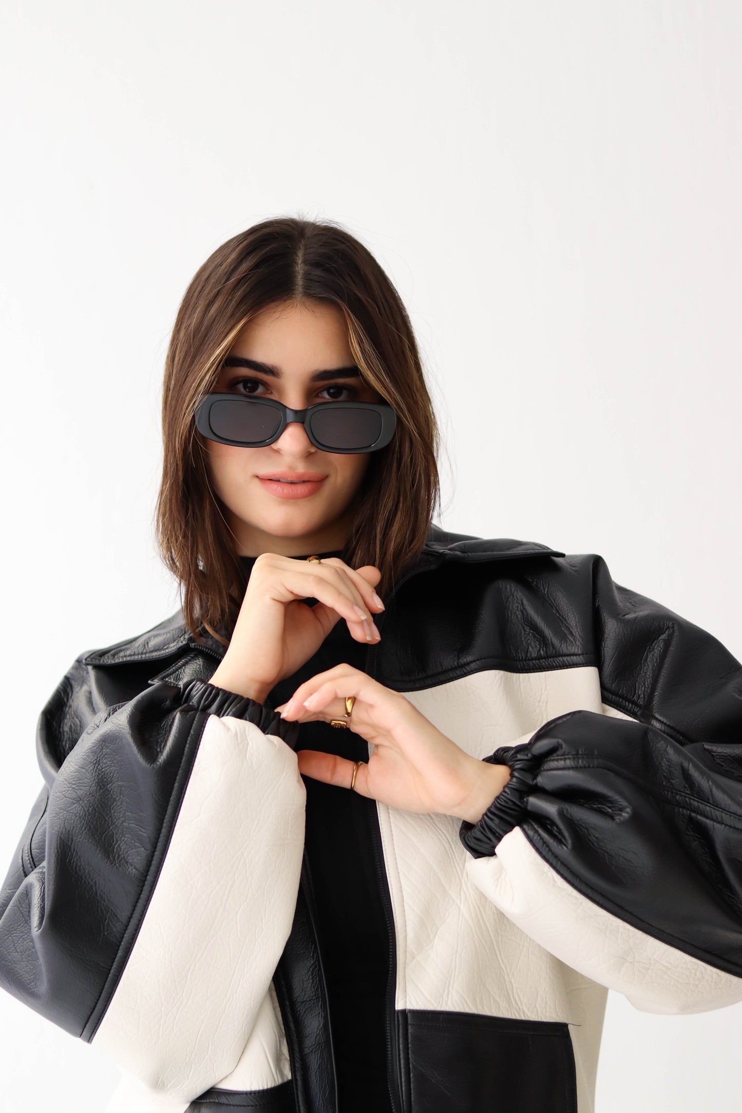 Biker Jacket in white